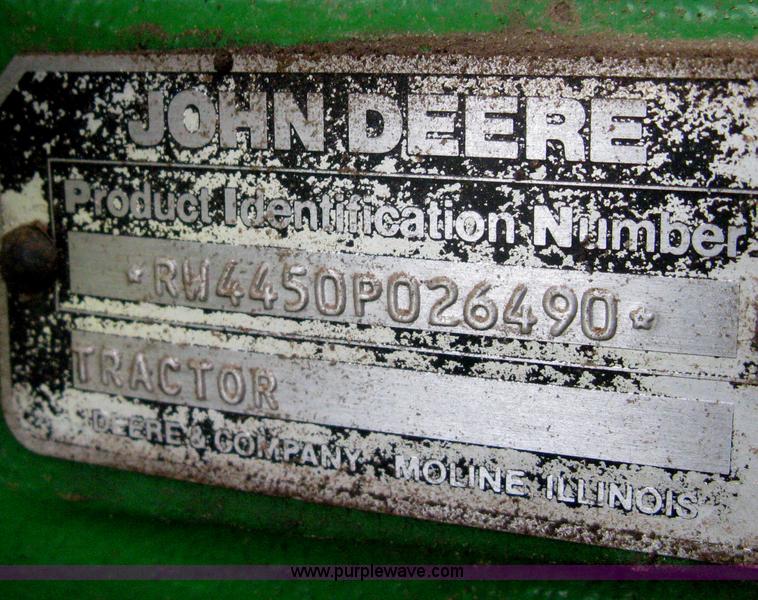 image for item E3359 1988 John Deere 4450 MFWD tractor