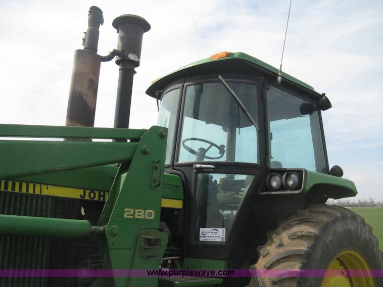 image for item E3359 1988 John Deere 4450 MFWD tractor