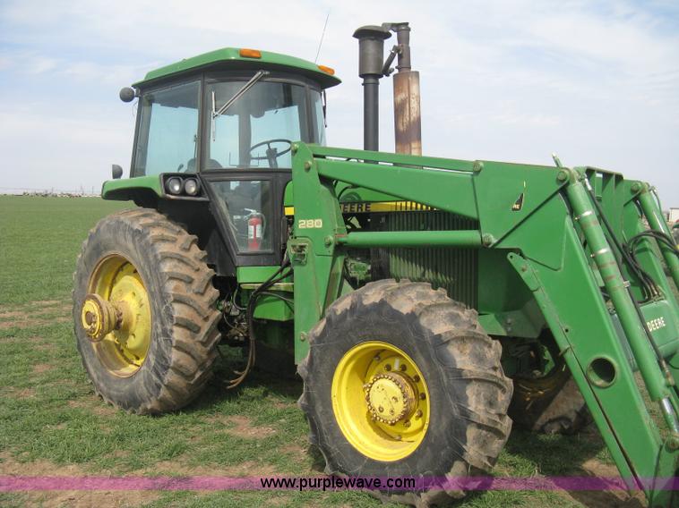 image for item E3359 1988 John Deere 4450 MFWD tractor