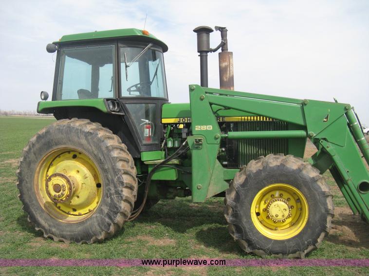 image for item E3359 1988 John Deere 4450 MFWD tractor