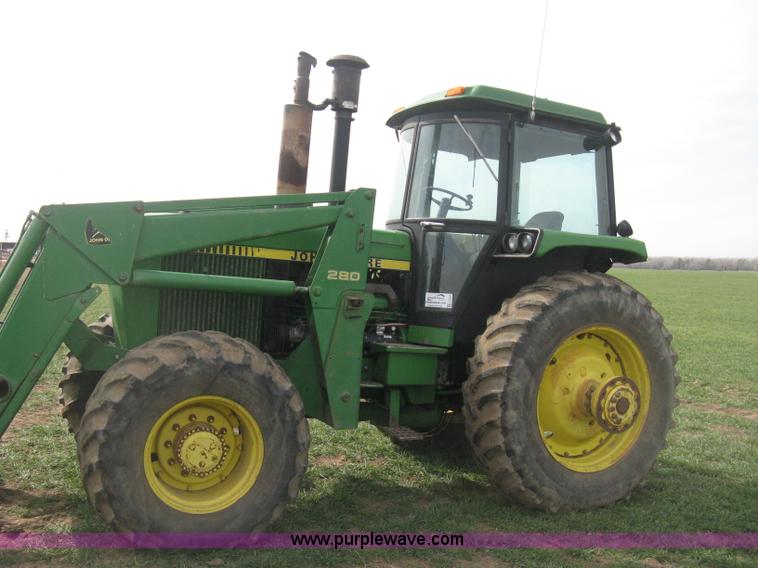 image for item E3359 1988 John Deere 4450 MFWD tractor