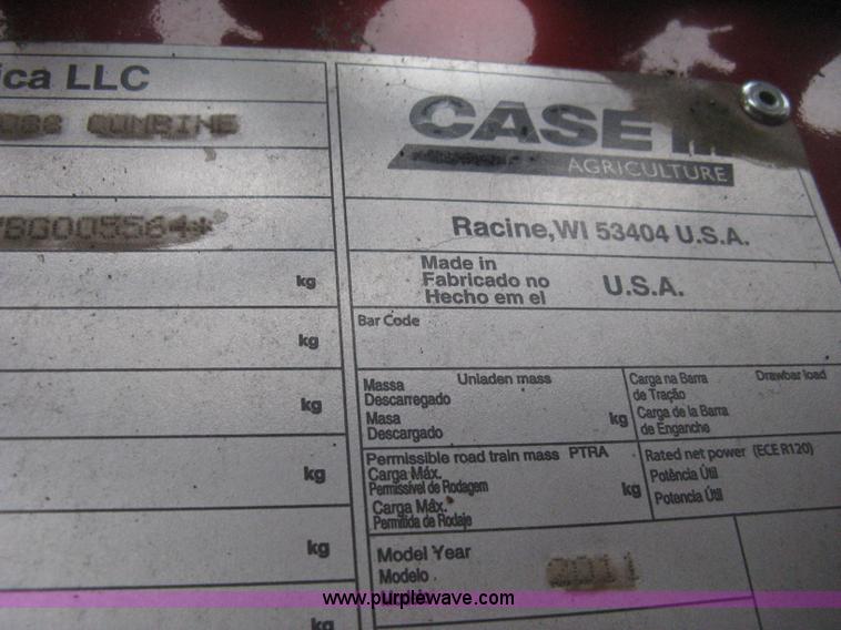 image for item E3374 2011 Case IH 7088 Axial-Flow RWA combine