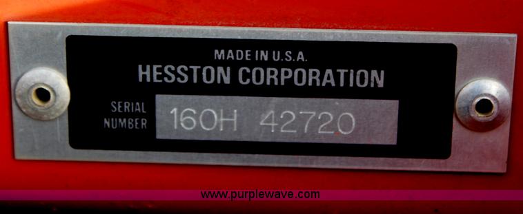 image for item F2806 Hesston 1160 Hydro-Swing swather