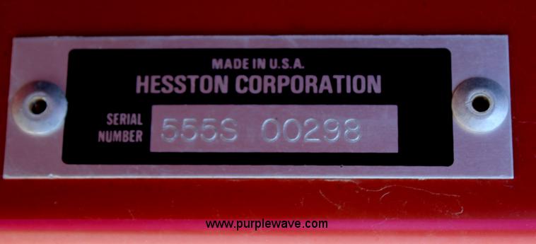 image for item G5351 Hesston 555 round baler