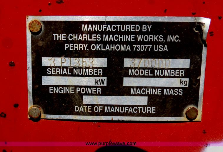 image for item B4679 1997 Ditch Witch 3700DD trencher