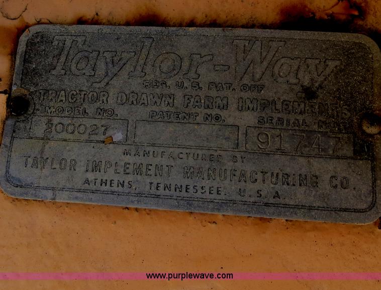 image for item B4687 Taylor Way 7' offset disk