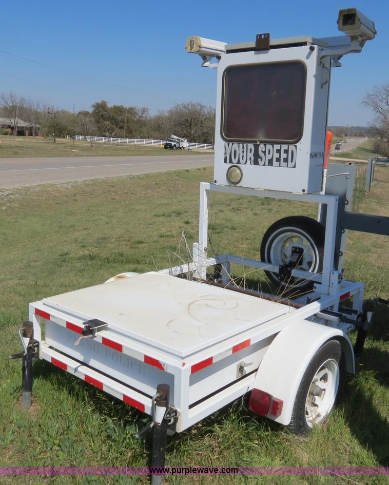 image for item B4690 MPH radar speed sign trailer