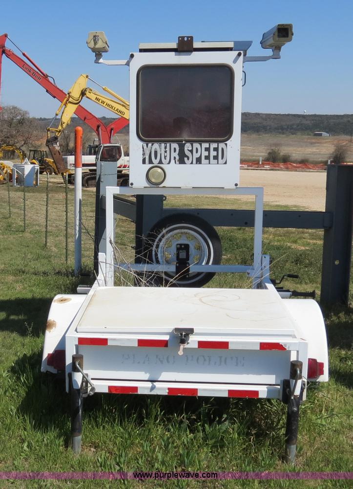 image for item B4690 MPH radar speed sign trailer