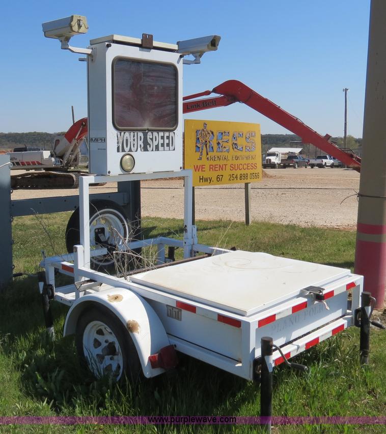 image for item B4690 MPH radar speed sign trailer