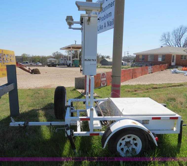 image for item B4690 MPH radar speed sign trailer