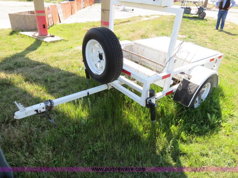 image for item B4690 MPH radar speed sign trailer