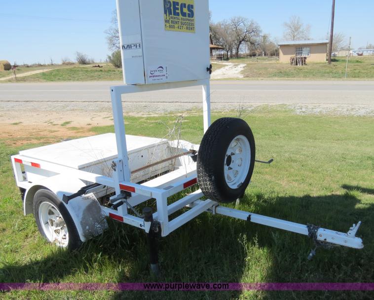 image for item B4690 MPH radar speed sign trailer