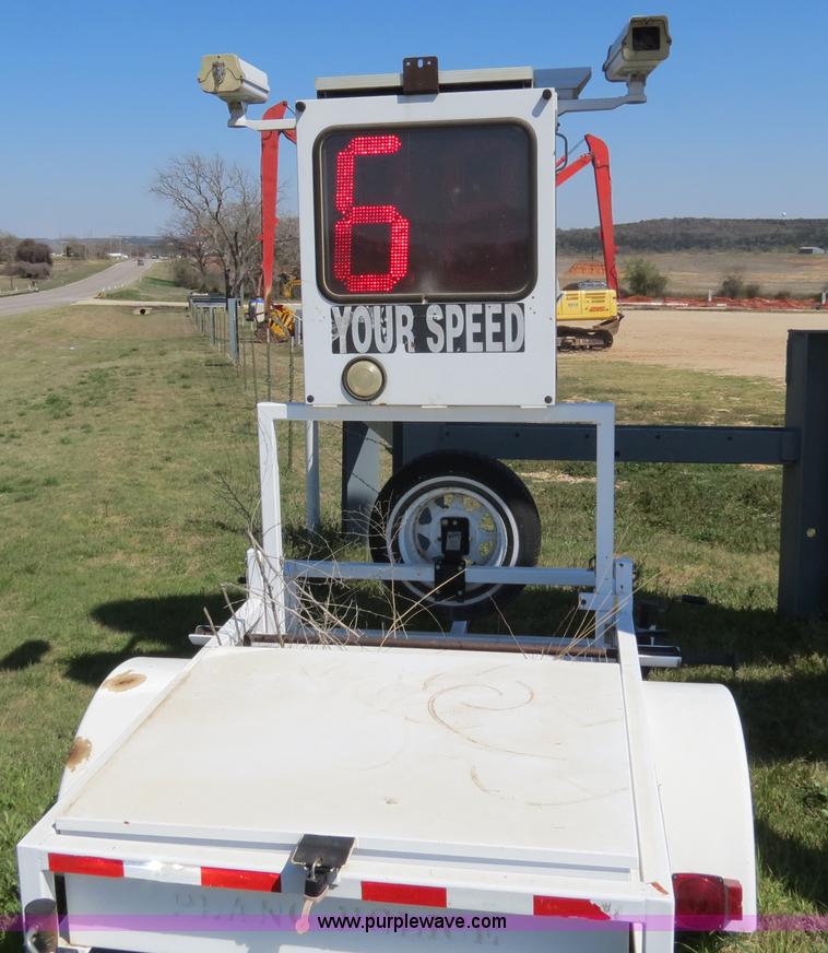 image for item B4690 MPH radar speed sign trailer