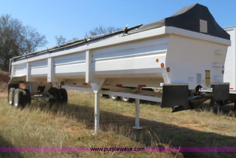 image for item B4696 1999 Lufkin 38' dual tandem axle steel end dump trailer