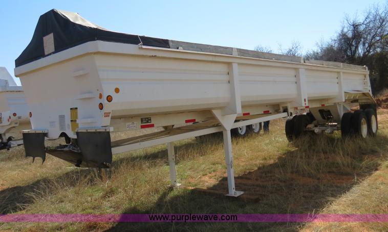 image for item B4696 1999 Lufkin 38' dual tandem axle steel end dump trailer