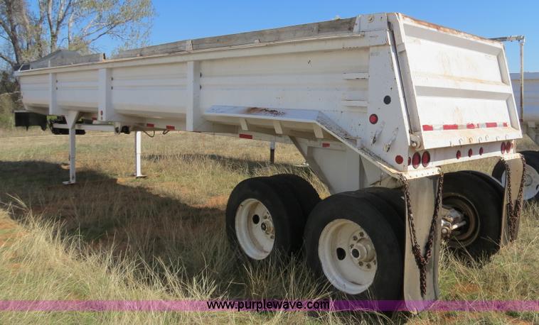 image for item B4696 1999 Lufkin 38' dual tandem axle steel end dump trailer