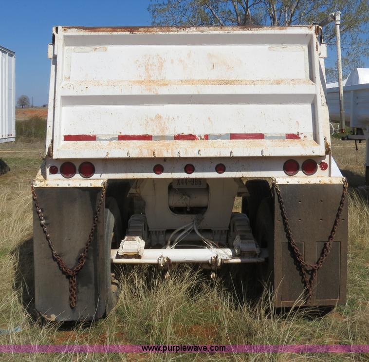 image for item B4696 1999 Lufkin 38' dual tandem axle steel end dump trailer