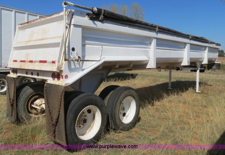 image for item B4696 1999 Lufkin 38' dual tandem axle steel end dump trailer