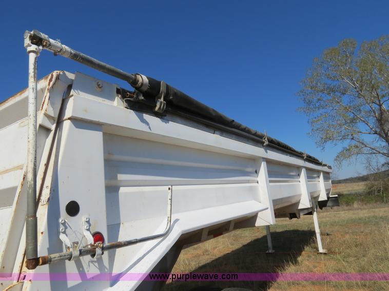 image for item B4696 1999 Lufkin 38' dual tandem axle steel end dump trailer