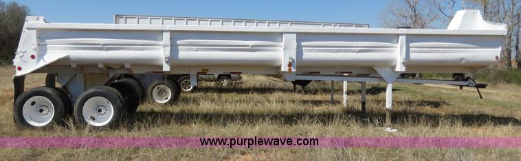 image for item B4697 1990 Lufkin 38' steel dual tandem axle end dump trailer