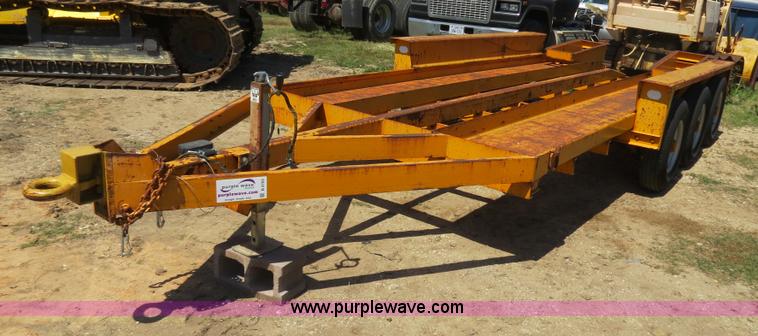 image for item B4703 1984 Belshe T-2 24' triple axle trailer