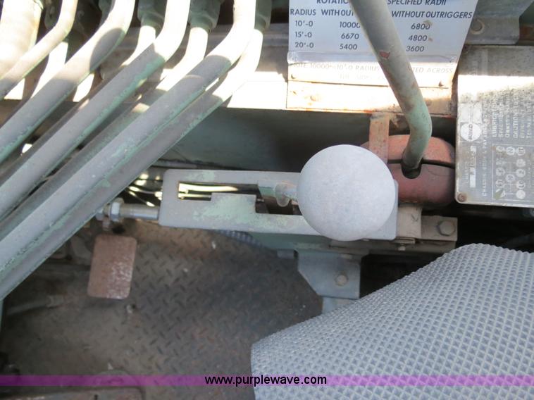 image for item B4704 1967 Hanson Machinery H-446 five ton wheel mounted crane