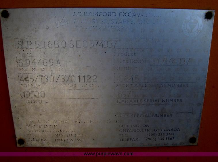 image for item B5459 1995 JCB 506B telehandler
