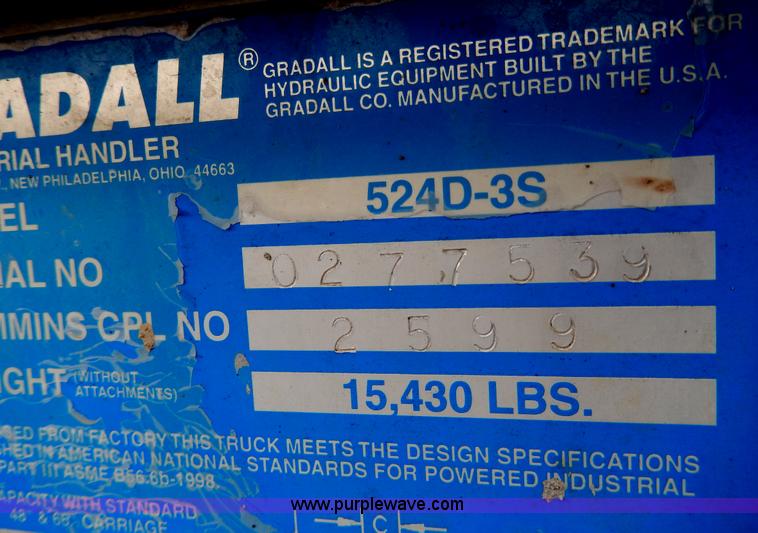 image for item D8011 Gradall 524D telehandler