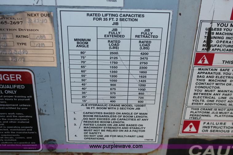 image for item E3244 1989 Ford F800 crane truck