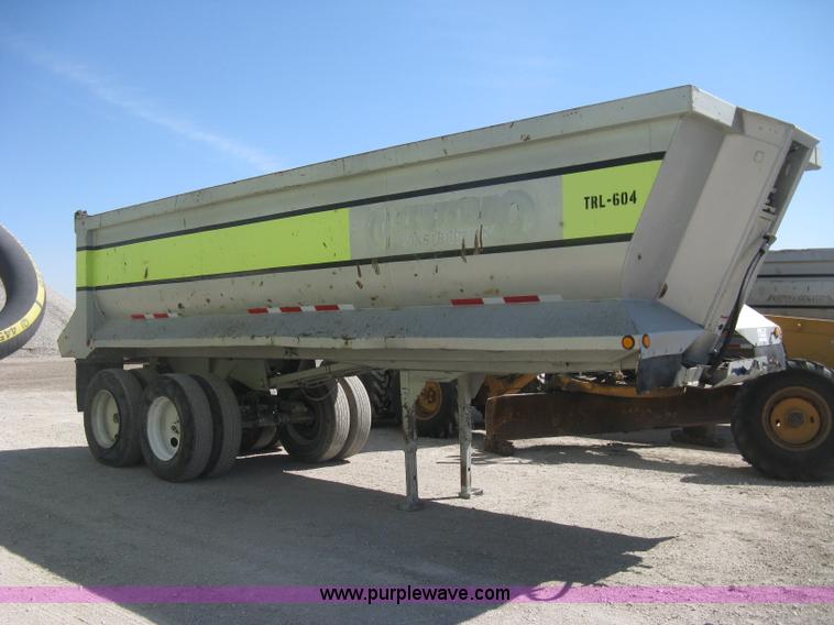 image for item E3309 1994 Hilbuilt end dump tandem axle trailer