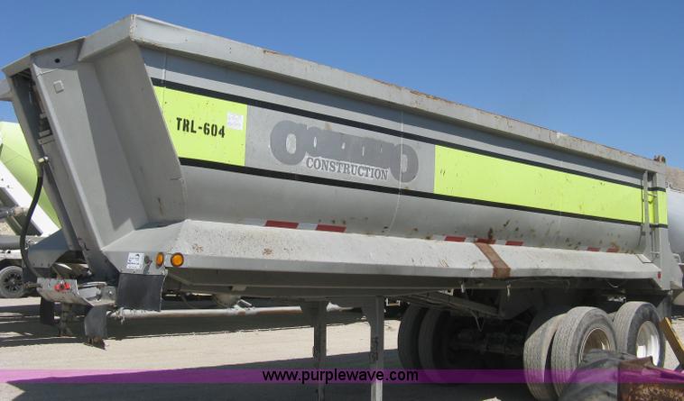 image for item E3309 1994 Hilbuilt end dump tandem axle trailer