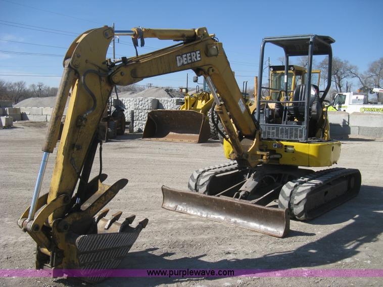 image for item E3315 2000 John Deere 50 ZTS mini excavator