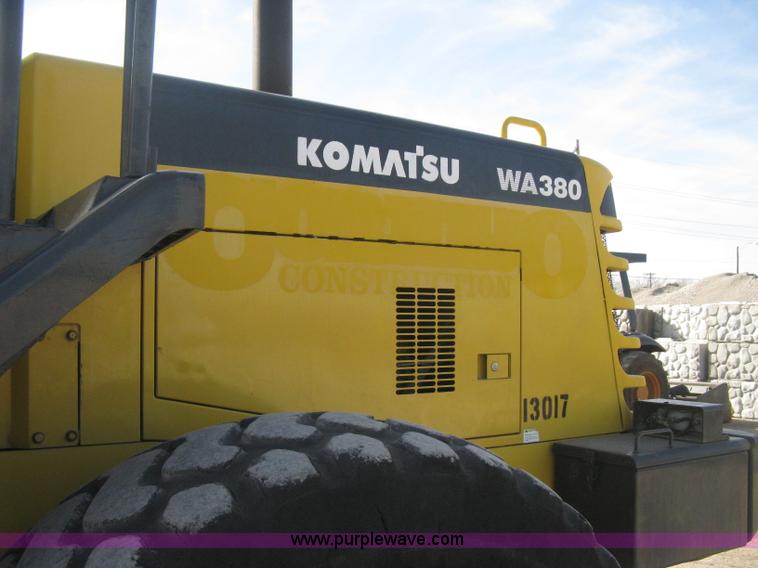 image for item E3317 1999 Komatsu WA380-3MC wheel loader