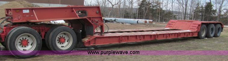 image for item E5921 1976 Trailbec FB600-DE detatch triple axle low boy trailer