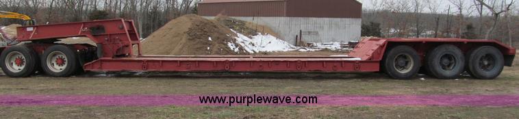 image for item E5921 1976 Trailbec FB600-DE detatch triple axle low boy trailer