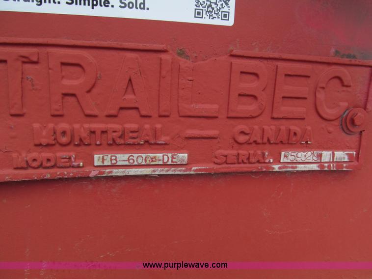 image for item E5921 1976 Trailbec FB600-DE detatch triple axle low boy trailer