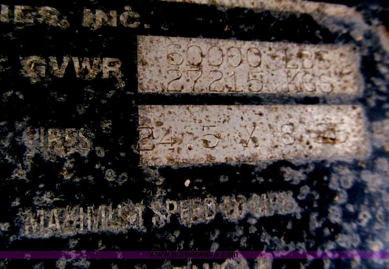 image for item E5970 2000 Lufkin 38' end dump trailer