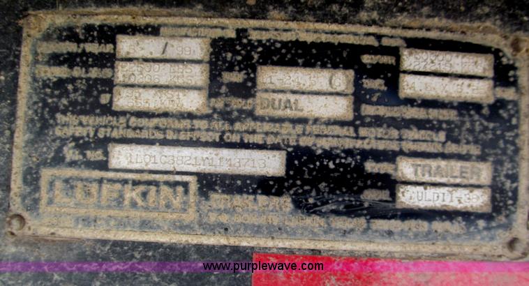 image for item E5971 2000 Lufkin 38' end dump trailer