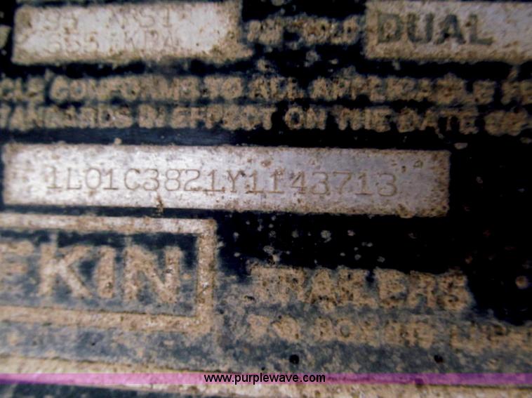 image for item E5971 2000 Lufkin 38' end dump trailer