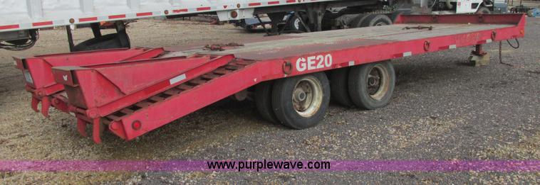 image for item E7135 1998 Talbert 20 ton tag trailer