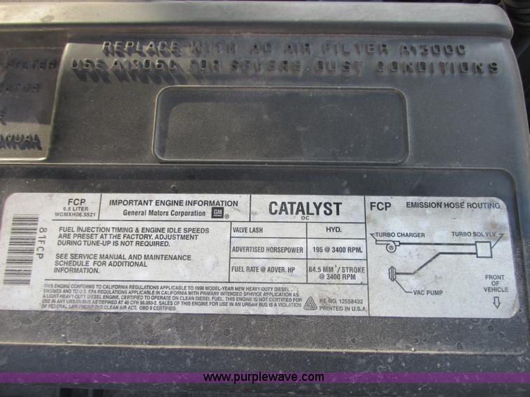 image for item E7149 1998 Chevrolet 3500 service truck