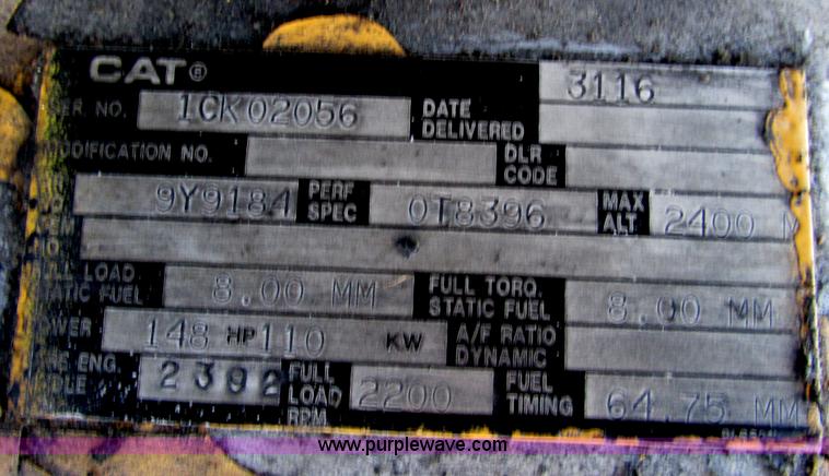 image for item F4440 1990 Caterpillar EL240B  dredge hoe