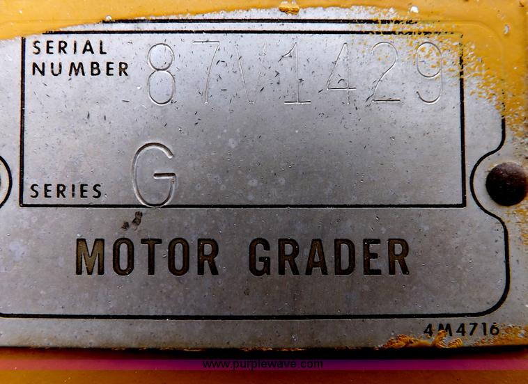 image for item F6471 1975 Caterpillar 120G articulated motor grader