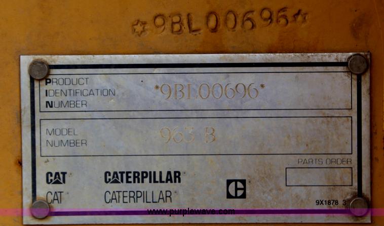 image for item G5350 1995 Caterpillar 963B track loader