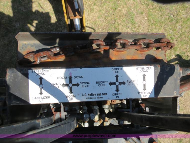 image for item S9578 CC Kelley & Sons B20BR three point backhoe attachment