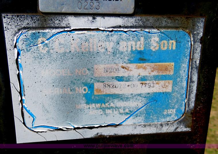 image for item S9578 CC Kelley & Sons B20BR three point backhoe attachment