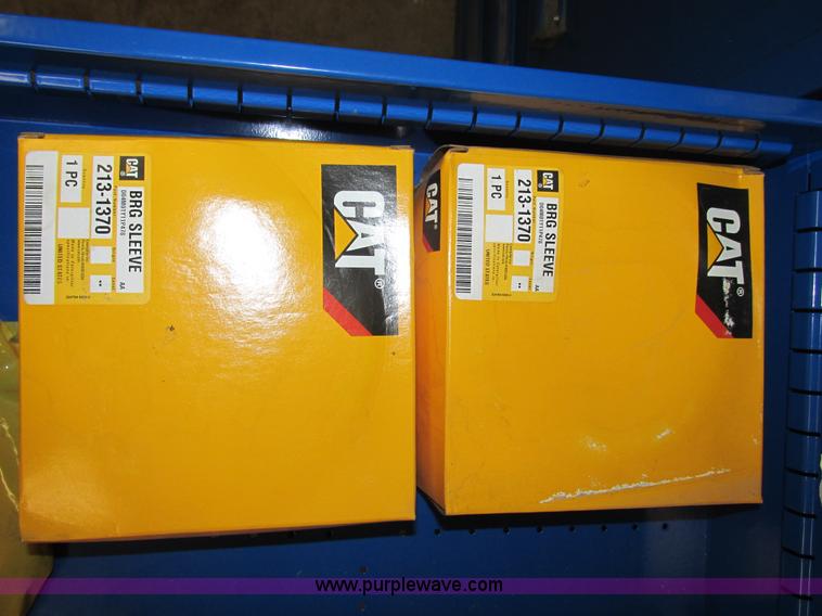 image for item V9964 Equipto parts bin and assorted Caterpillar parts