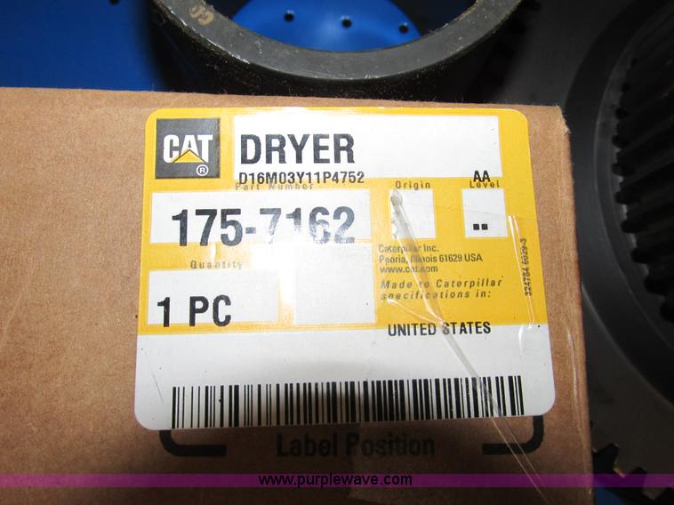 image for item V9964 Equipto parts bin and assorted Caterpillar parts