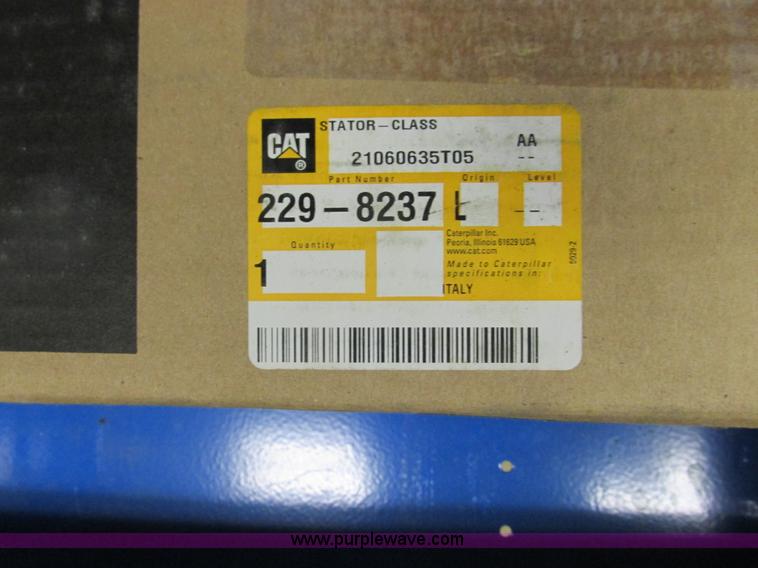 image for item V9965 Equipto parts bin and assorted Caterpillar parts