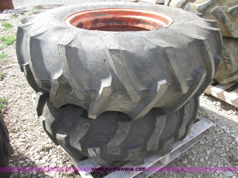 image for item V9981 (2) Firestone 14.9-24 tires and wheels